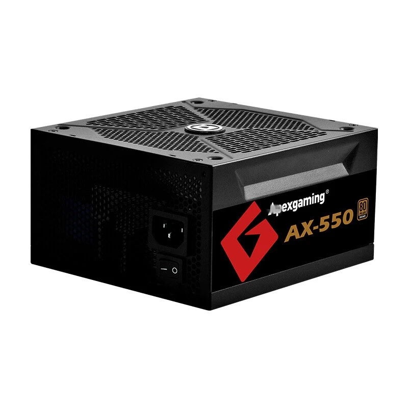 Блок питания для ApexGaming ATX курица еда игра бесшумный источник питания Номинальная 450 Вт/550 Вт Пиковая 500 Вт/550 Вт источник питания AX-450 AX-550
