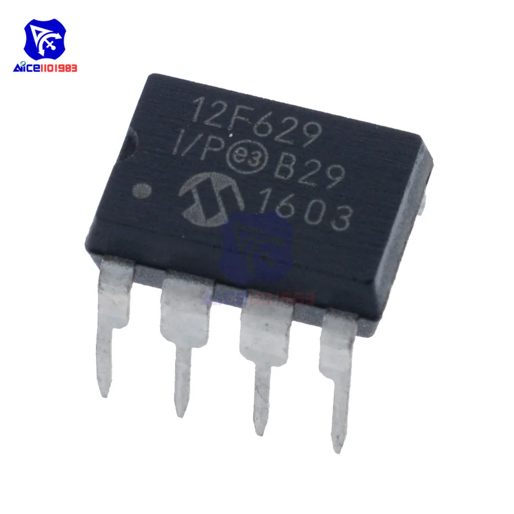 Оригинальные интегральные схемы diymore микросхемы PIC12F629-I/P 12F629-I/P 12F629 DIP-8 MCU IC |