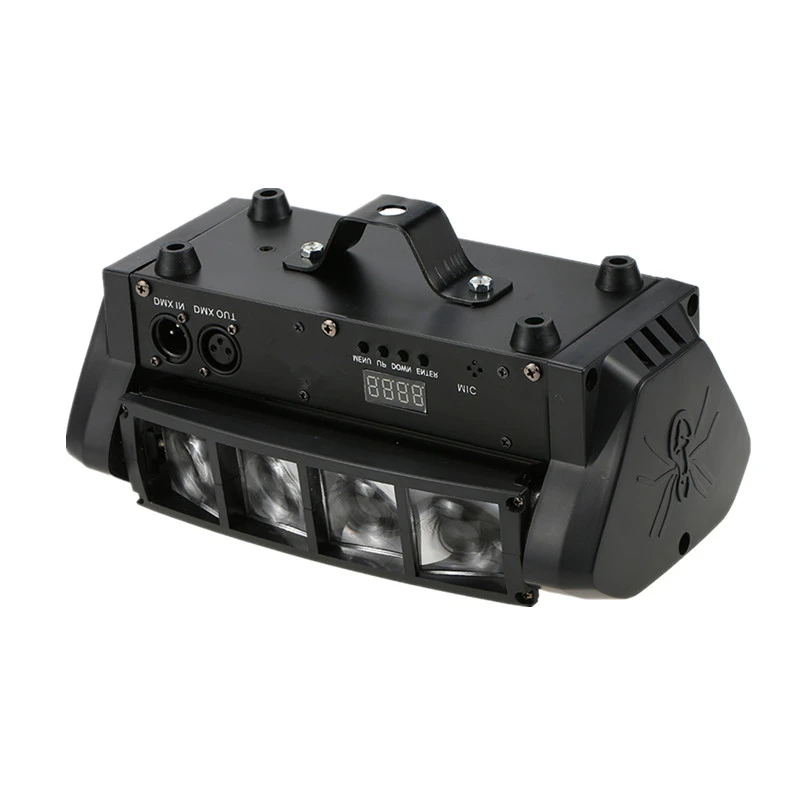 Niugul 8x10 Вт Мини светодиодный свет-паук/звук DMX512 rgbw-контроль луч эффект сценический движущийся головной свет хороший для дискотеки вечерние светодиодный светильник