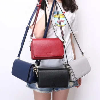 

2020 new leather handbags simple shoulder messenger bag