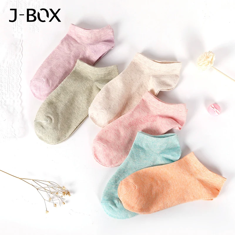 JBOX/5 пар уличных однотонных коротких носков в стиле Харадзюку короткие носки с