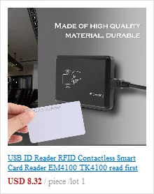 ACR122U RFID считыватель карт Nfc считыватель модуль Rfid 125 Kc Rfid Программист Дубликатор частоты дверной ключ копировщик программист WriterUSB