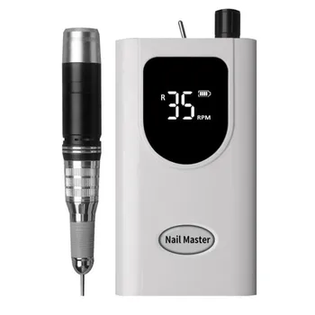 

2019 NEW Pro Brushless Nail Drill 80W 35000RPM Electric Manicure Drill Machine Rechargeable Portable Pedicure Set