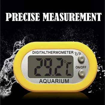 

Digital Aquarium Thermometer Fish Tank Water Temperature Monitor Gauge Waterproof LCD Digital Fish Tank