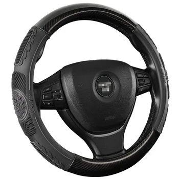 

Car Steering Wheel Cover Anti Slip PU Leather Carbon Fiber for Mercedes Benz GLS63 GLS GLE43 B55 Shooting S400 ML450 GLA CLK