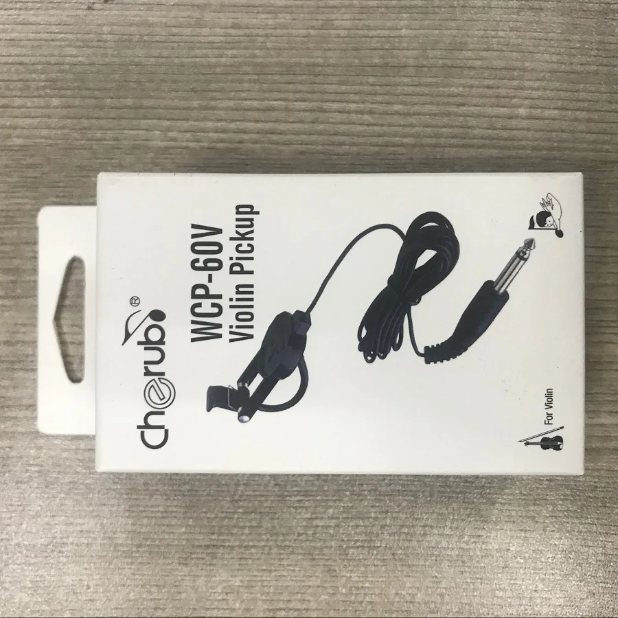 Cherub WCP-60V звукосниматель для скрипки, WCP-60G звукосниматель для гитары клип-на звукосниматель с 14 разъемом 2,5 м кабель компактный профессиональный
