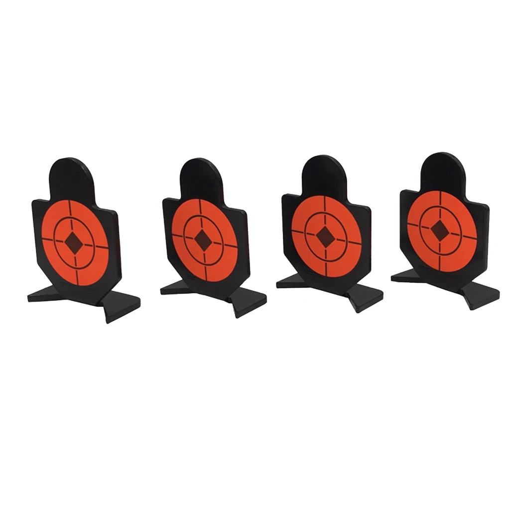 4 Packs Shooting Game Practice Silhouette Aim Targets Small Humanoid Targets
