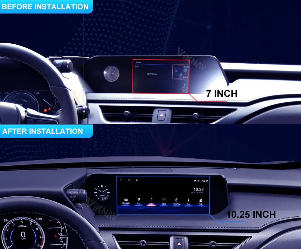 

Android car multimedia player for Lexus UX200 UX250 UX260h UX360t 2019 GPS navigation auto radio player 10.25 inch screen