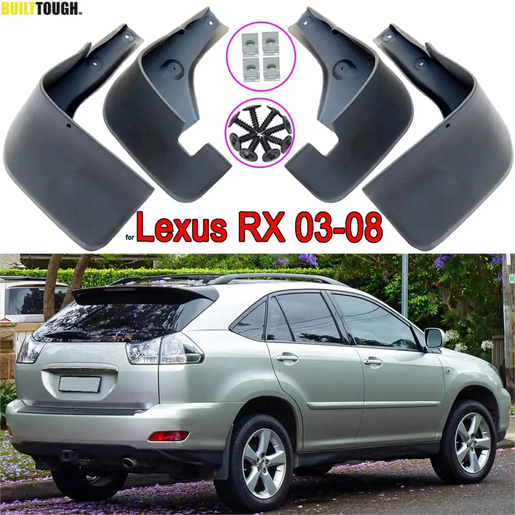 Брызговики передние и задние для Lexus Harrier RX300 RX330 RX350 RX400h XU30 2003-2008 4 шт. | Автомобили