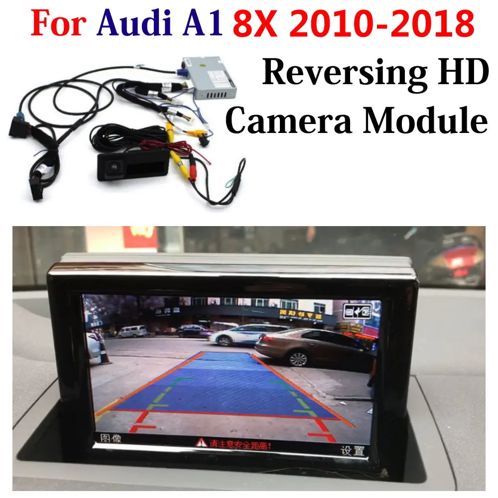 

For Audi A1 8X 2010-2018 HD Front Rear 360 Camera Decoder DVR CAM Original Screen Upgrade Reversing System