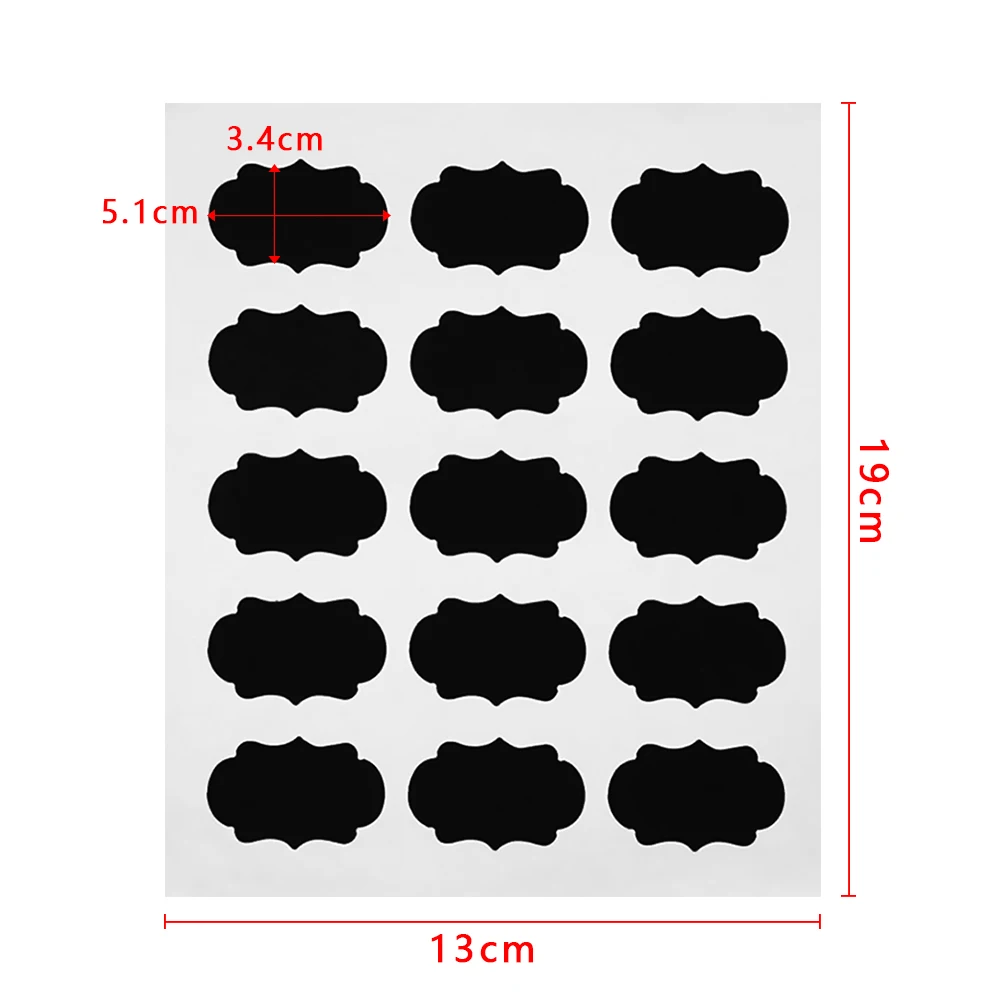 15/30 штук самоклеящиеся Стикеры для классной доски Наклейка приправ тег наклейки в виде меловой доски Стикеры DIY со стирающимися чернилами по поставке товаров для дома