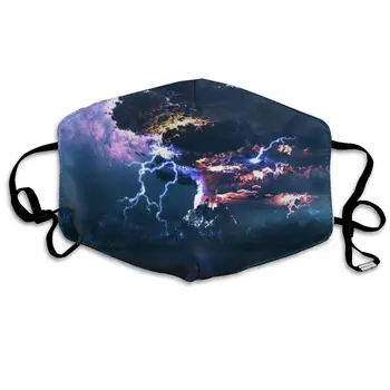 

Mouth Mask For Daily Dress Up, Lightning Anti-dust Mouth-Muffle, Washable Reusable Holiday Half Face Masks For Mens And Womens