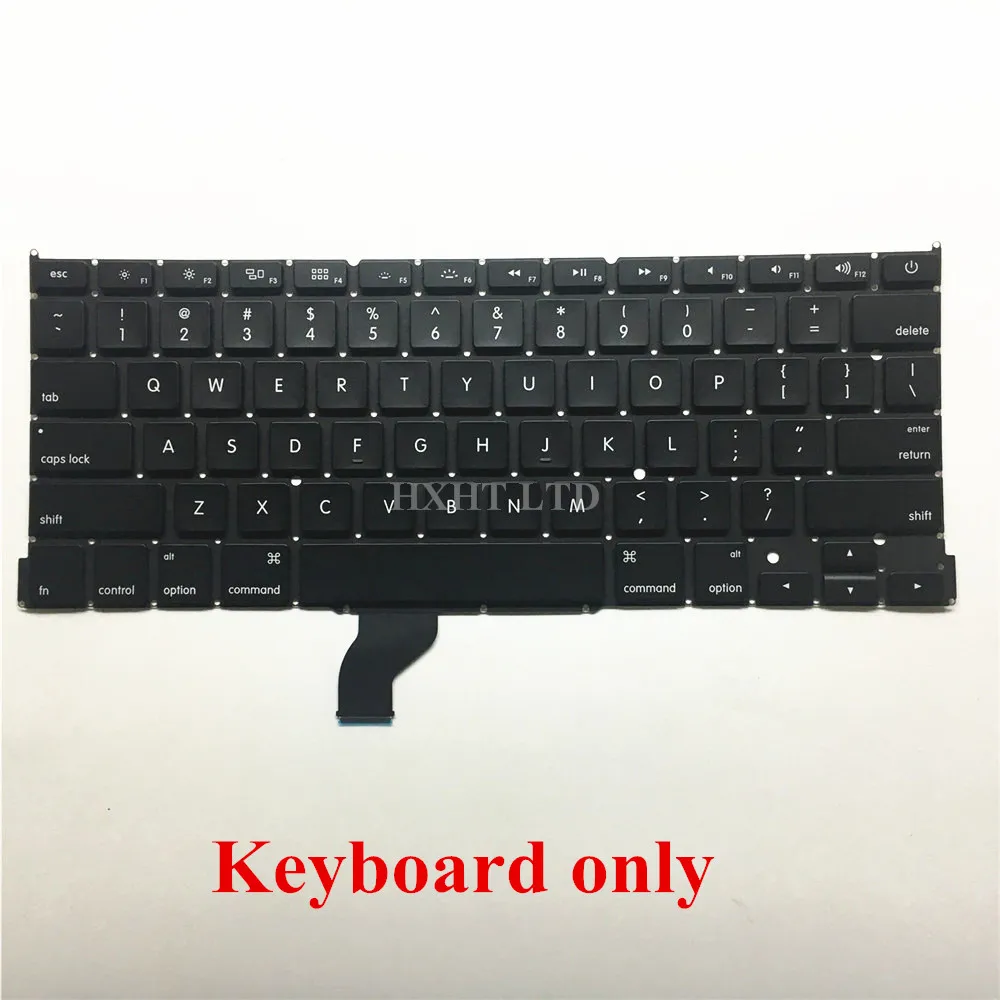 Новинка для Apple Macbook Pro retina 1" A1502 клавиатура с подсветкой США английская модель ME864 ME865 ME866 2013- год - Цвет: Keyboard only