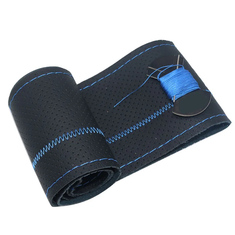 1-Pcs-Car-steering-wheel-cover-Hand-stitched-steering-wheel-cover-Car-decoration-Feel-comfortable-Au (3)
