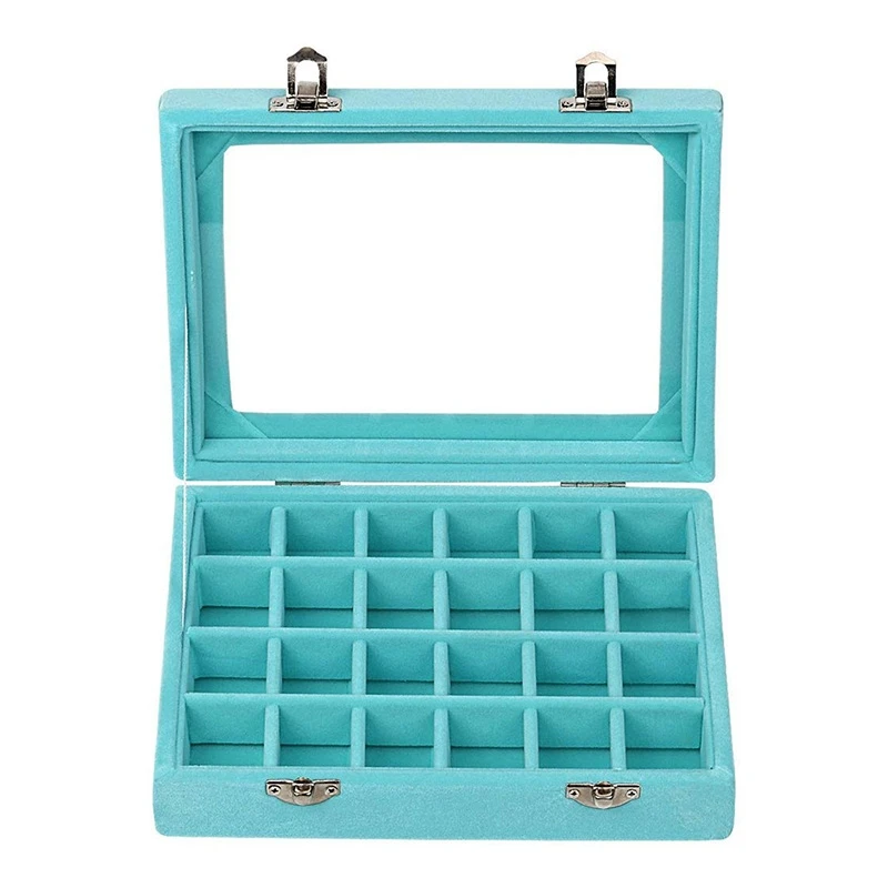 

Velvet Jewelry Ring Display Box, Storage Box, Box Tray Earring Storage Box