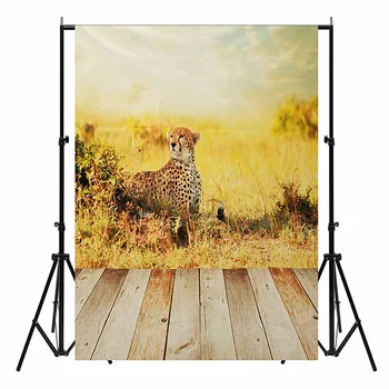 

5x7ft Vinyl Love Photo Prop Wedding Party Events DIY Decoration Textiles Wood Floor Cheetah Kids Theme Backdrop Photography