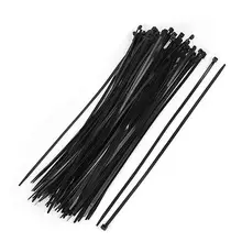 100 шт 7,8 мм шириной 550 мм длиной самоблокирующийся нейлоновый органайзер для проволочных кабелей галстук черный