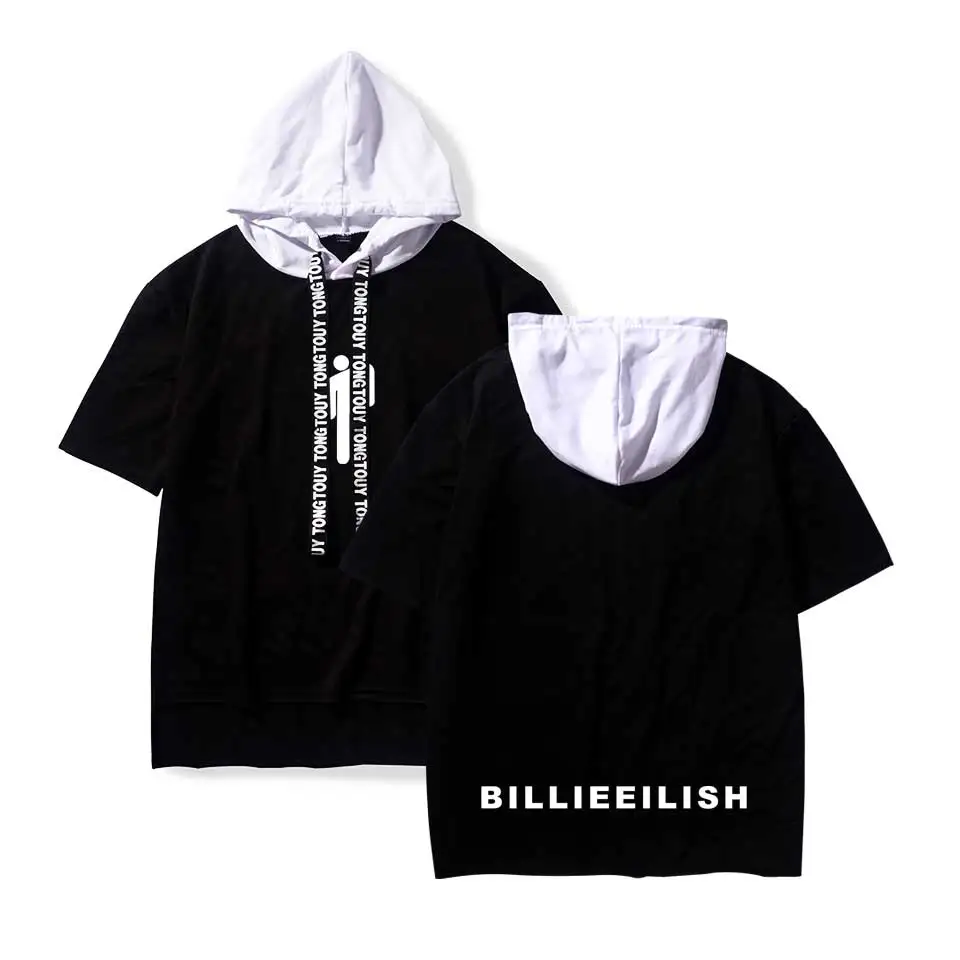Billie Eilish футболка Bilie Футболка мужская черная хлопковая парная harajuku рубашки куда