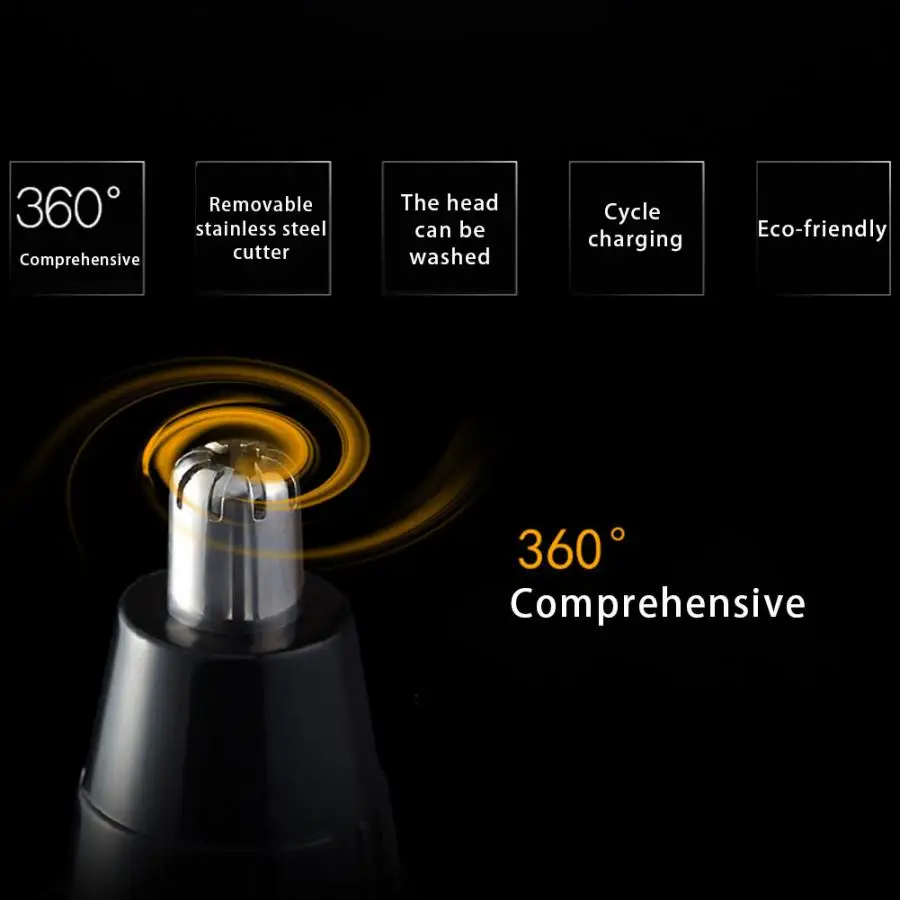 Многофункциональный Электрический триммер для волос в носу, зарядка через usb, триммер для волос в носу, для волос, для бритья