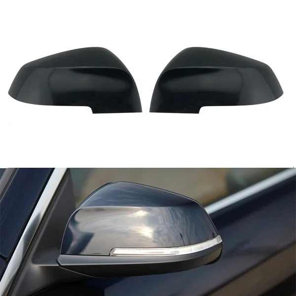 

Chrome Black Replacement Style Side View rear door Mirror Cover cap For BMW F20 F22 F23 F30 F32 F35 E84