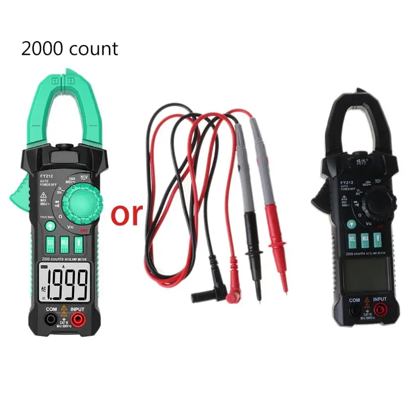 

Digital Multimeter Clamp 2000/6000 Counts Automatic Scale Measurement Ammeter