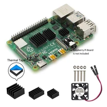 

Size Raspberry Pi 4 Heatsink Cooling Kit with 8810 Thermal Conductive Adhesive Tape for Pi 4 Model B/Pi 4B+Raspberry Pi 4 Fan