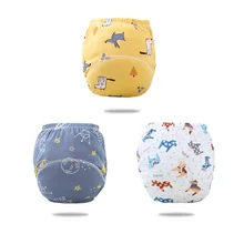 Couches imperméables réutilisables pour bébé, pantalons d'entraînement en coton, Shorts pour nourrissons, culottes en tissu