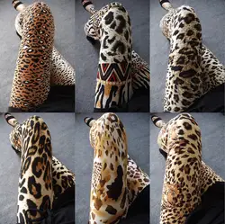 Zhu free yan большой размер Европа и Америка леопардовый узор печатных леггинсы капри брюки леггинсы 8 цветов