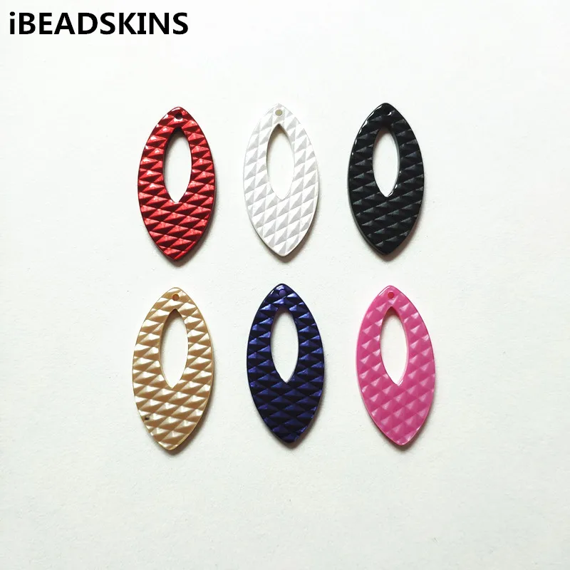 

New arrival! 41x20mm 100pcs acrylic oval-shape charm for earrings accessories,Earring parts,jewelry making DIY