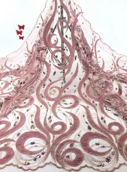 

nice looking feather embroidery tulle mesh lace fabric Jolin-11.9510 with good quality for party dress