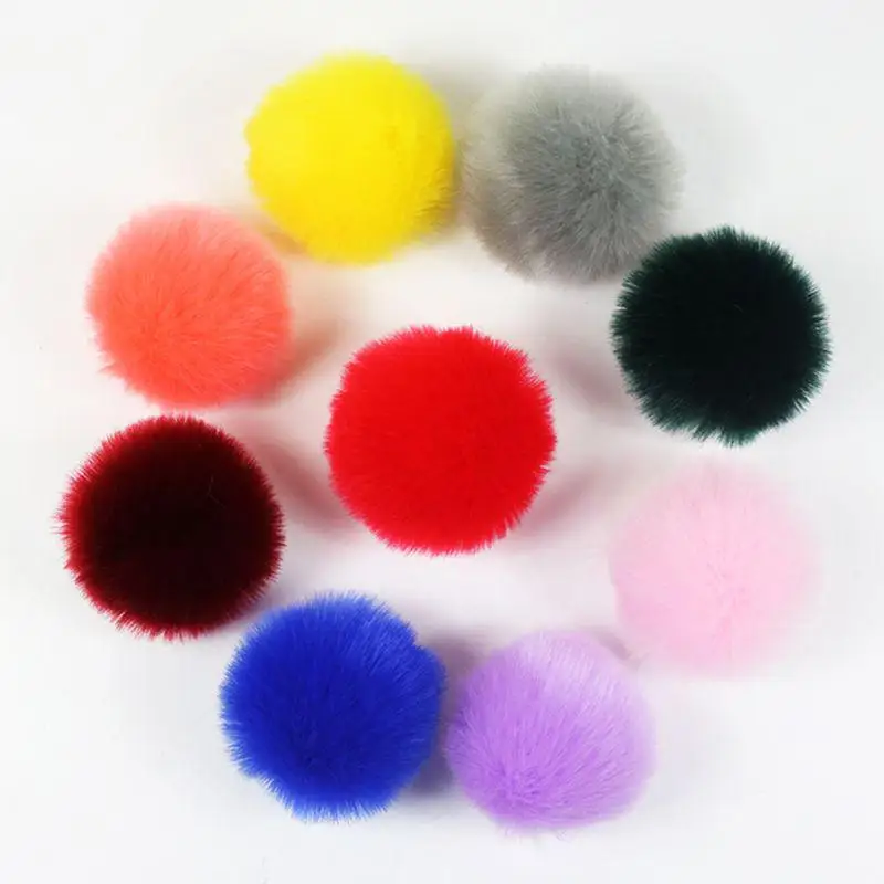 12/15cm Pom-poms for Hats Fluffy Plush Balls Hairball Decorative Faux Fur  Pompom Handicraft Pompons Sewing Craft Accessories - AliExpress