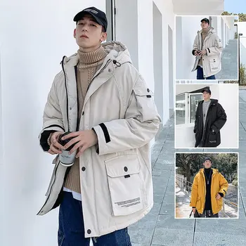 

New Winter Men's cotton Jacket Stylish Male Coat Thick Warm Man Outdoor windproof Clothing Brand Men's Apparel Warm Parka