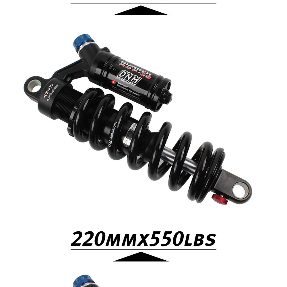 Новейший DNM RCP-2S 550lbs пружинная подвеска DH MTB велосипед задний амортизатор Asborber горные велосипеды задний амортизатор для горного велосипеда