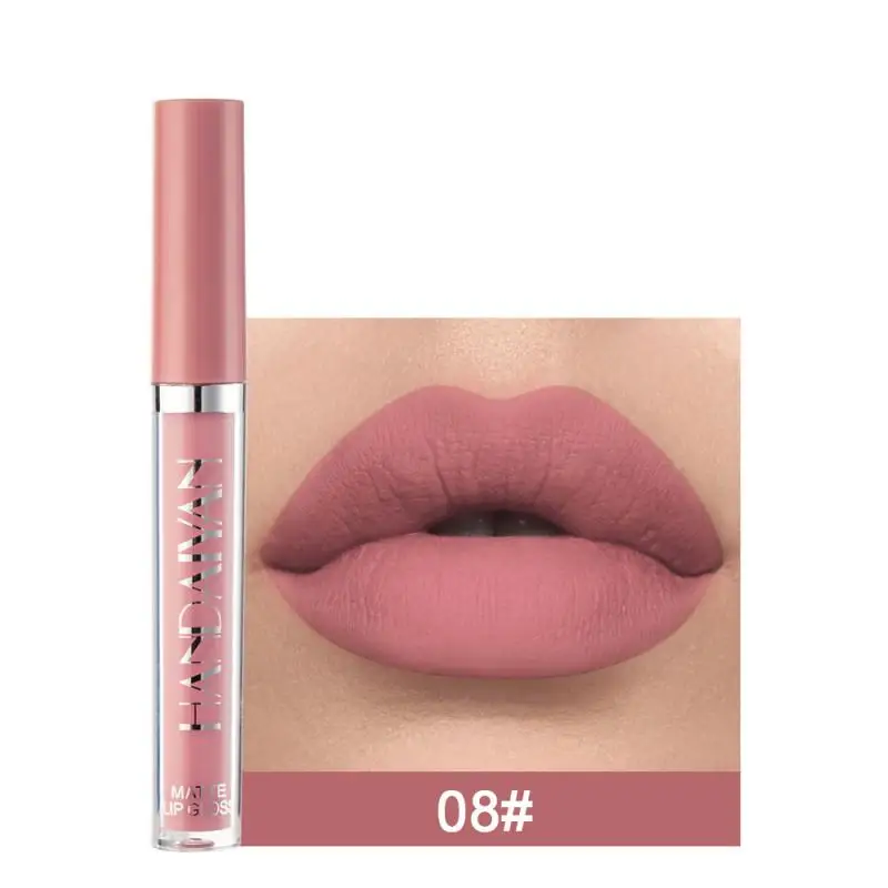 Hot Sexy Colors Liquid Lipstick Velvet Matte Moisturize Lipstick Waterproof Lip Gloss Long Lasting Dry Natural Lipstick Lip Tint