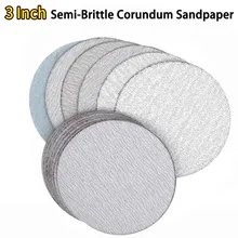 Disque de ponçage à sec en corindon Semi cassant, lot de 30 pièces, 3 pouces, pour bois, polissage automatique, livraison gratuite