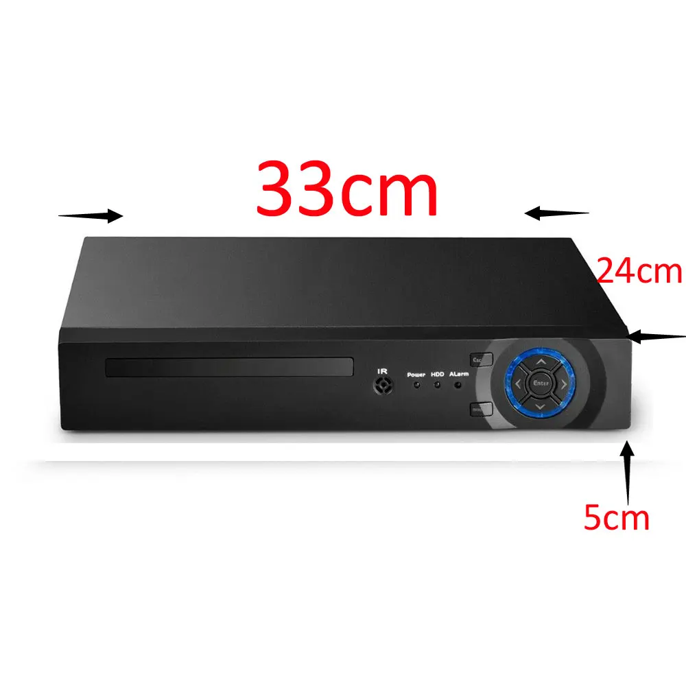 H.265 4CH 5MP CCTV NVR 16CH / 8CH видеорегистратор безопасности датчик движения ONVIF P2P
