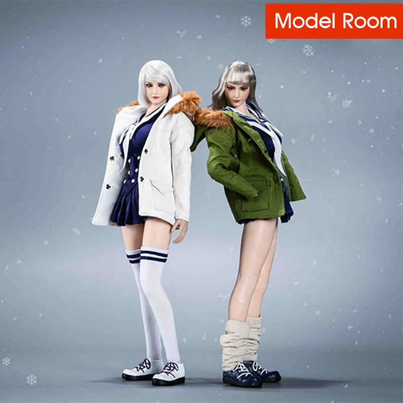 

VSTOYS 21XG69 1/6 зимняя женская голова, лепка, женская одежда, подходит для 12 дюймов TBL, Женская фигурка с большим бюстом и подсолнухом