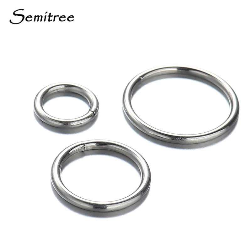 Semitree 20 шт. круглые подвески из нержавеющей стали ожерелье кулон для DIY Ювелирные