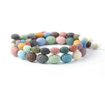 

Natural Volcanic Rock Beads Volcanic Stone Handmade Beads Loose Beads Box DIY Necklace Bracelet Jewelry Making Accessories