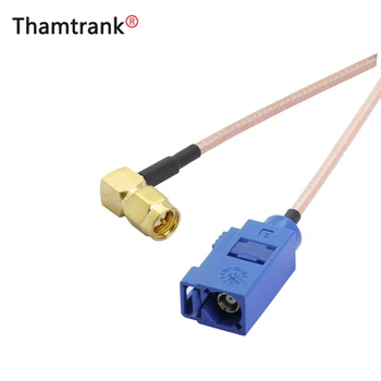 

10pcs/lot Fakra C Female Jack to SMA Male Right Angle Plug RG316 Pigtail Cable SMA to Fakra RF Coaxial GPS Navi Extension Cable