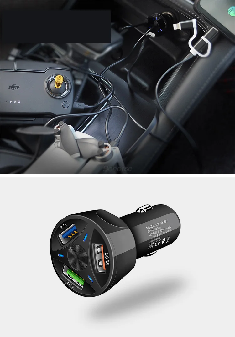 Mavic Мини Автомобильное зарядное устройство для улицы, автомобильное портативное умное автомобильное зарядное устройство для быстрой зарядки для DJI Mavic Mini АКСЕССУАРЫ