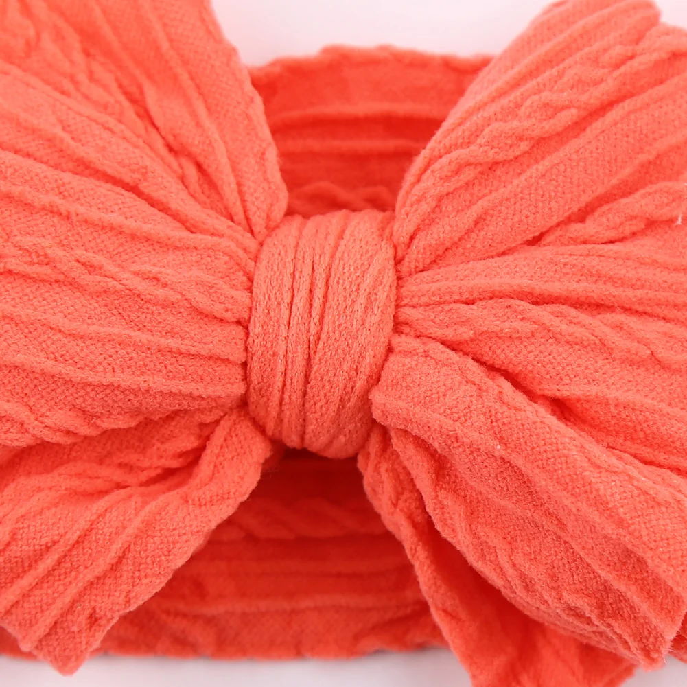 Solid Cable Bow Baby Headband 3