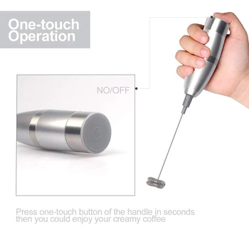 

Electric Milk Kitchen Coffee Whisk Frother Automatic Handheld Foam Coffee Maker Egg Beater Milk Cappuccino Frother Portable Tool