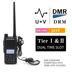 2019 Baofeng DM-1801 цифровая рация DMR Tier II Dual time slot Tier2 Tier1 DMR цифровой/аналоговый DM-860 корпус радиостанции