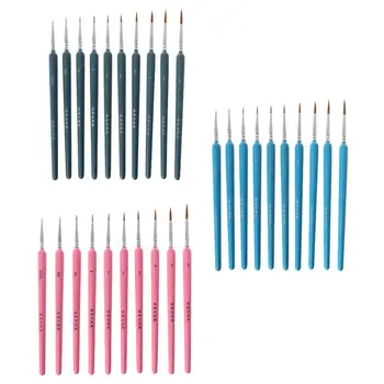 

3/10pcs Professional Hand Painted Hook Line Pen Fine Tip Soft Hair Watercolor Oil Acrylic Painting