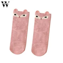 Womail/ милые женские носки с животными из мультфильмов; женские теплые мягкие хлопковые носки для девочек