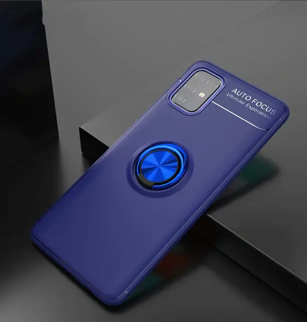Ring Silicone Case For Samsung Galaxy M31 M21 M30S A11 A41 A01 A21S A81 A91 M10 M30 Case Anti-fall Phone Soft Cover 2