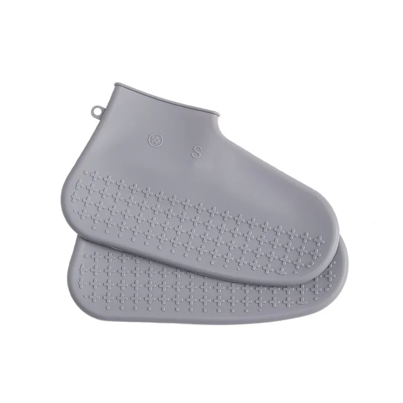 Силиконовые чехлы для обуви Многоразовые водонепроницаемые бахилы противоскользящие резиновые чехлы для обуви однотонные аксессуары для обуви S/M/L