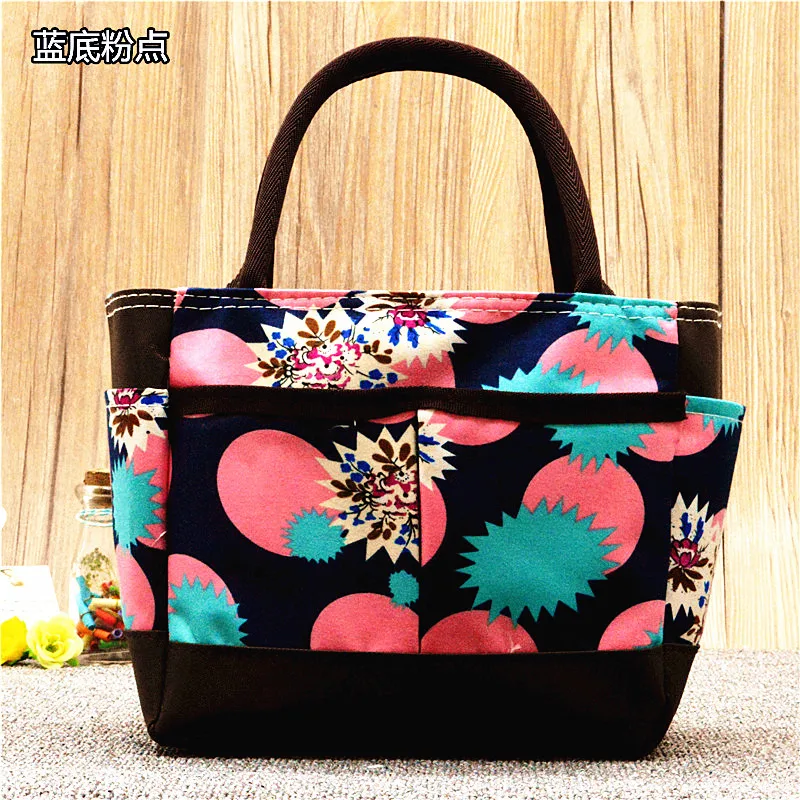 

New Style Bento Box Bag Casual Diaper Bag Contrast Color Small Carrying Bag Handbag Multi-functional Small Bag
