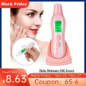 

Facial Moisture Skin Oil Content Analyzer Tester Detector Monitor Precision Digital LCD Display Personal Facial Skin Care Tool